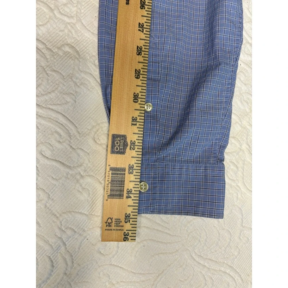 Ralph Lauren custom fit extra large blue patterned shirt, men sized extra large.